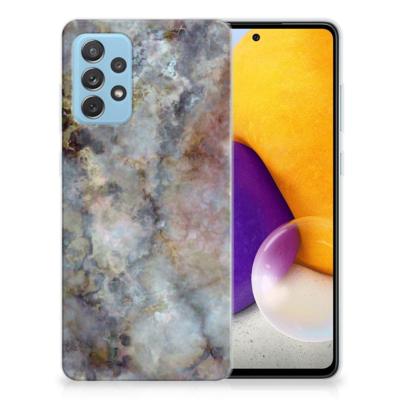 Samsung Galaxy A72 | TPU | Siliconen hoesje | Marmer Grijs