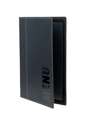 Menukaart securit trendy a5 1 x 2 tassen zwart