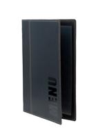 Menukaart Securit Trendy A5 1 x 2 tassen zwart - thumbnail