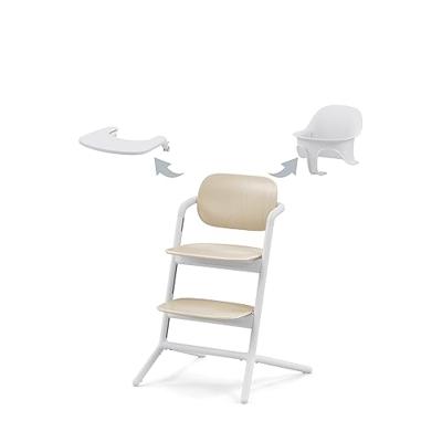 3-in-1 set kinderstoel Cybex Lemo 2 zandkleurig/wit (sand white) - thumbnail