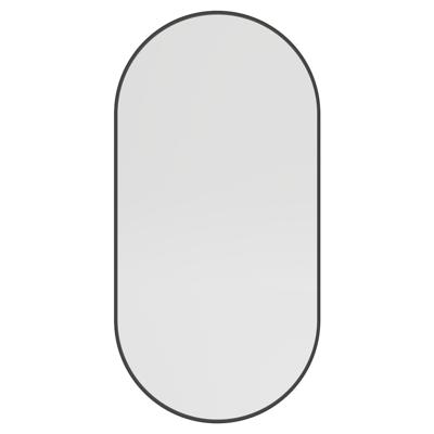 Spiegel Haceka Deco Ovaal 80x40cmMat Zwart