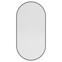 Spiegel Haceka Deco Ovaal 80x40cmMat Zwart - thumbnail