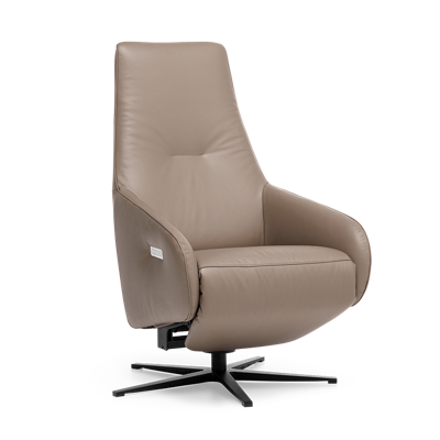 Sta-op Stoel A-100 Lichtbruin Leer