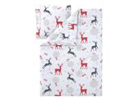 LIVARNO Fleece dekbedovertrek 240 x 220 cm (Hert wit) - thumbnail