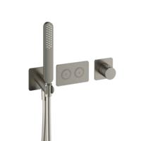 Hotbath Inbouwkraan Gal Thermostaatkraan met 2 Pushbuttons Geborsteld Nikkel PVD - thumbnail