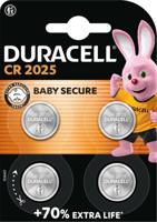 Duracell knoopcel Specialty Electronics CR2025, blister van 4 stuks - thumbnail