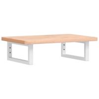 Badkamer wandschap staal en massief beukenhout - thumbnail