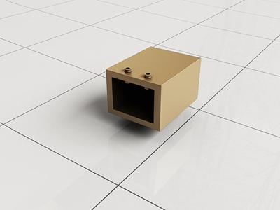 Wiesbaden Muurkoppeling Slim Voor Stabilisatiestang Messing Goud