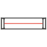 Werkbankframe 210x50x79 cm metaal matzwart en matrood - thumbnail