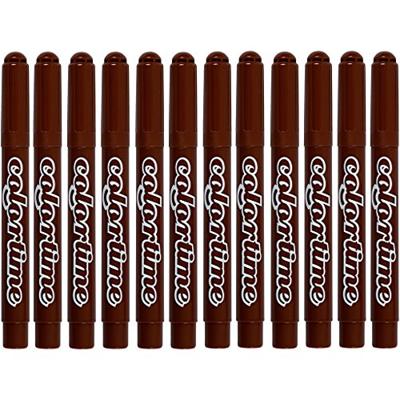 Creativ Company Bruine jumbo stiften, 12st.