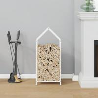 Brandhoutrek 40x25x90 cm koudgewalst staal wit - thumbnail