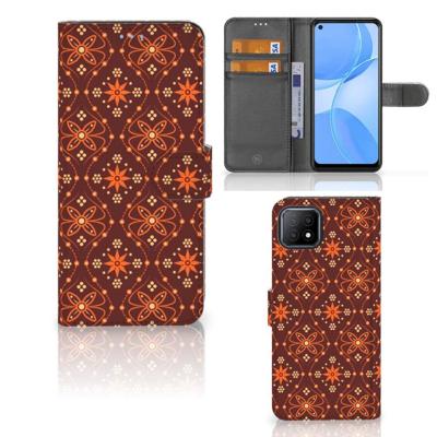 OPPO A73 5G | Telefoon Hoesje | Batik Brown