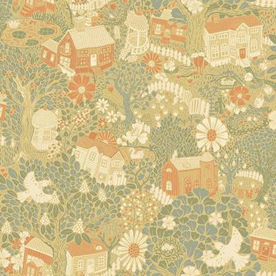 Dutch Wallcoverings Langtan - Bygga Bo Yellow - Geel