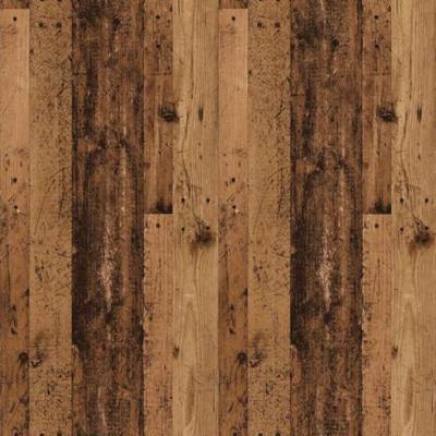 Cd-wandschap 100x18x18 cm bewerkt hout oud houtkleurig