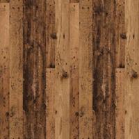 Cd-wandschap 100x18x18 cm bewerkt hout oud houtkleurig - thumbnail