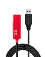 Lindy 42923 30m USB A USB A Zwart, Rood USB-kabel - thumbnail