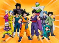 Poster Dragon Ball - Hero Goku's group 52x38cm - thumbnail