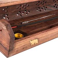 Houder DKD Home Decor Wierook Hout Bamboe Mandala Natuurlijk 26 x 8 x 8 cm (6 Onderdelen) - thumbnail