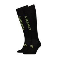 HEAD Skisokken Unisex Logo Kneehigh 2-pack Black Combo-35/38 - thumbnail