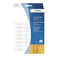 Juwelier-etiket 49x10 mm mapje 600 stuks - thumbnail