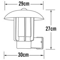 Konstsmide Heimdal 401-752 Buitenlamp (wand) Spaarlamp, LED E27 60 W Zwart - thumbnail