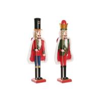 Kerstversiering Home ESPRIT Multicolour Notenkraker 20 x 13 x 55 cm (2 Stuks) - thumbnail