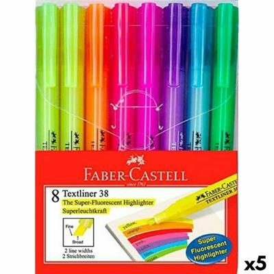 Fluorescerende Markeerstift Set Faber-Castell Textliner 38 5 Stuks