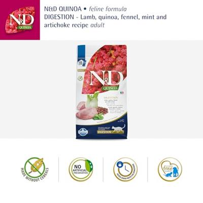 FARMINA N&D Quinoa Digestion Lamb and Fennel - droog kattenvoer - 1,5 kg