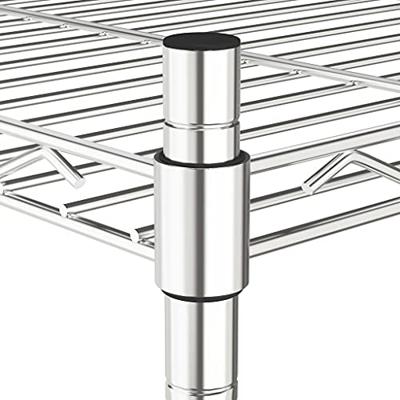 Opbergrek met wielen 3-laags 150 kg 60x35x81 cm chroomkleurig