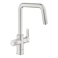 Keukenfilterkraan - Supersteel - Waterfiltratie - Hoge U-vormige uitloop - 150° draaibaar - GROHE Blue Pure Start - 30595DC0 - thumbnail
