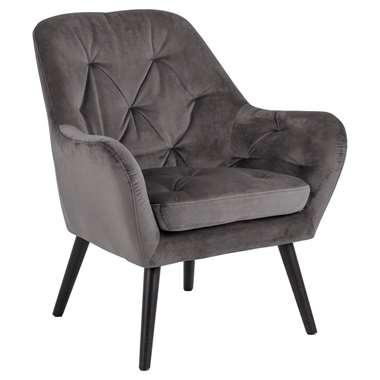 Bendt Fauteuil 'Mette' Velvet, kleur Dark Grey Bendt Fauteuil 'Mette' Velvet, kleur Dark Grey