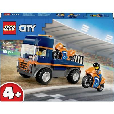 LEGO® CITY 6585633 Motorfietstransporter (60491); set met 2 minifiguren