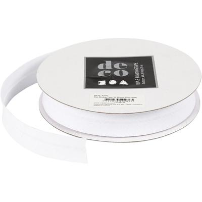 Creativ Company Bias band, b: 20 mm, wit, 25 m/ 1 rol