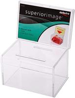 Deflecto ideeënbus met folderhouder, ft 20,5 x 13,5 x 16,5 cm - thumbnail