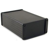 Hammond Electronics 1457N1601BK Universele behuizing 160 x 104 x 54.6 Aluminium Zwart 1 stuk(s) - thumbnail