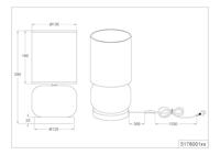 Trio Zwarte tafellampElio met smoke glas - 517800154 - thumbnail