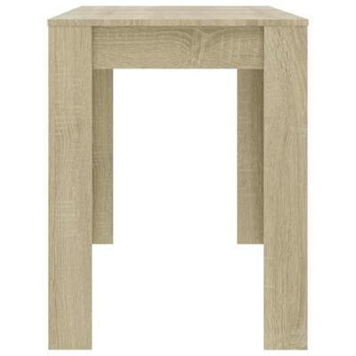 VidaXL Eettafel 120x60x76 cm bewerkt hout sonoma eikenkleurig VidaXL Eettafel 120x60x76 cm bewerkt hout sonoma eikenkleurig