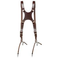 The Hantler Dual camera harness Brandy / Old silver, Regular - thumbnail