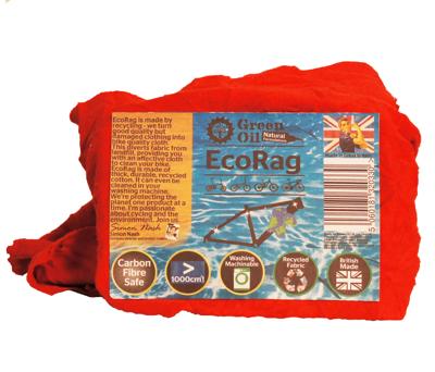 Green Oil onderhoudsdoek Ecorag 1000 cm² katoen rood