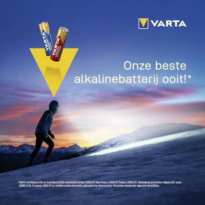 Batterijen Varta alkalina longlife power aa - lr06 1,5 V AA LR06 (24 Onderdelen) (24 Stuks)