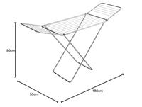 Droogrek Jolly Silver metaal ca.18 mtr - thumbnail