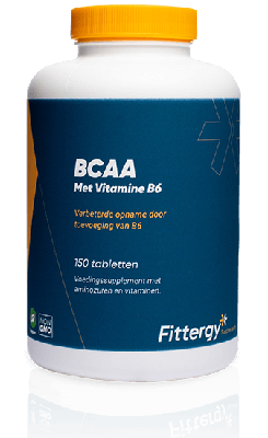 Fittergy Fittergy Bcaas Met Vitamine B6 (150tb) Fittergy Fittergy Bcaas Met Vitamine B6 (150tb)