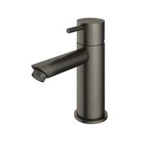 Hotbath Cobber lage wastafelmengkraan met rechte uitloop zonder waste verouderd ijzer CB003SAI - thumbnail