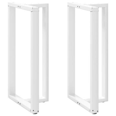 Bartafelpoten 2 st T-vormig 60x35x(110-111) cm staal wit