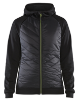 Blåkläder Dames hybride sweater 34642526 | Zwart/High-Vis Geel | Maat XL - 7330509727065 - thumbnail