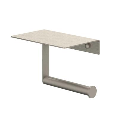 Toiletrolhouder IVY Met Planchet Geborsteld Nickel PVD