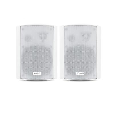 TooQ TQOWS-01W zelfversterkende wandluidspreker, RMS vermogen: 2x30W, frequentie: 70HZ-16KHZ, 2xRCA 1x Jack 3.5, volumeregelaar, wit