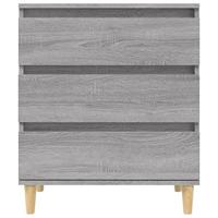 Dressoir 60x30x75 cm bewerkt hout grijs sonoma eikenkleurig - thumbnail
