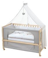roba Babybed Room Bed 60 x 120 cm (Jumbo Twins grijs, Naturel) - thumbnail