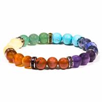 Armband 7 Chakra's Elastisch - thumbnail